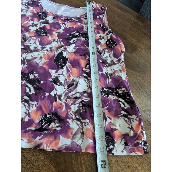 212 Collective women's camisole tank top shirt purple floral size Large - Picture 6 of 11